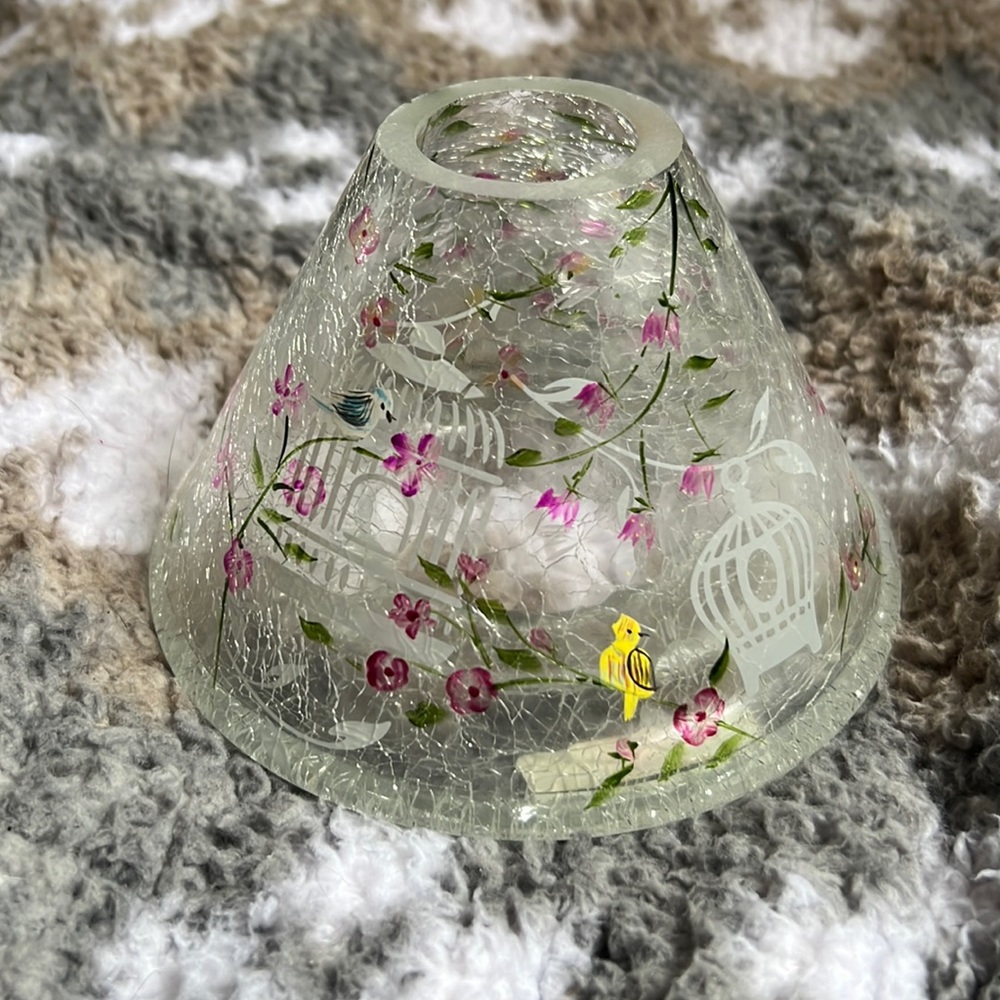 Glass candle decor